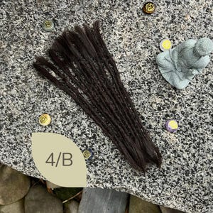 Human Hair Dreadlock Extensions: Crochet Locs, 10 Pcs, 13 different colours image 6