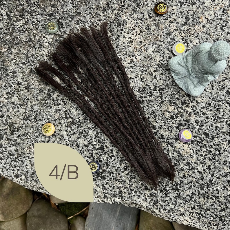 Human Hair Dreadlock Extensions: Crochet Locs, 10 Pcs, 13 different colours image 6