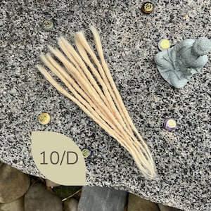 Human Hair Dreadlock Extensions: Crochet Locs, 10 Pcs, 13 different colours image 3
