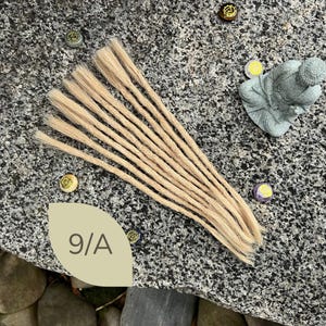 Human Hair Dreadlock Extensions: Crochet Locs, 10 Pcs, 13 different colours image 7