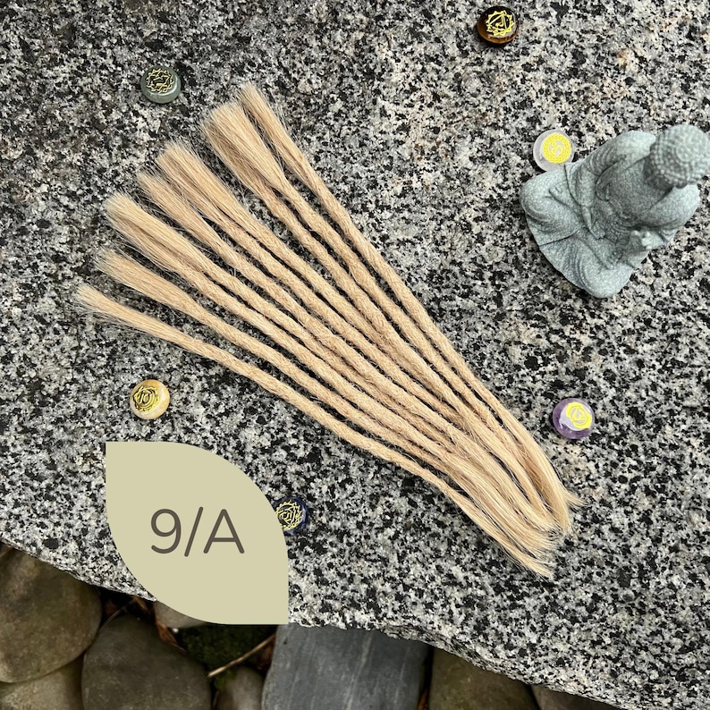 Human Hair Dreadlock Extensions: Crochet Locs, 10 Pcs, 13 different colours image 7