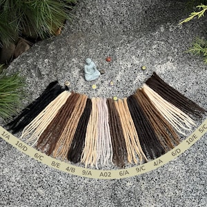 Human Hair Dreadlock Extensions: Crochet Locs, 10 Pcs, 13 different colours