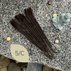 Human Hair Dreadlock Extensions: Crochet Locs, 10 Pcs, 13 different colours image 14