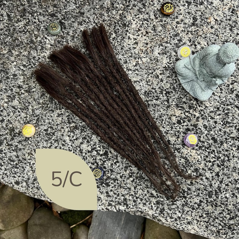 Human Hair Dreadlock Extensions: Crochet Locs, 10 Pcs, 13 different colours image 14