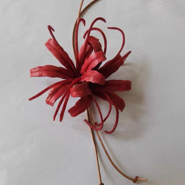 Flower Leather Bag Charm Handmade Leather Flower Keychain Durable Purse Charm for Handbags & Totes