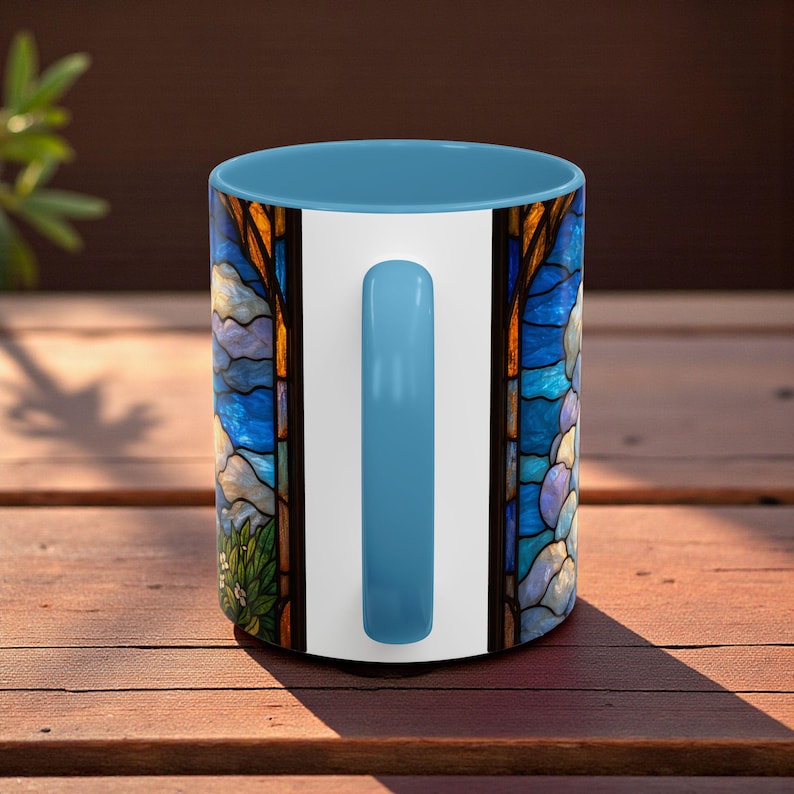 Anime Mug Stained Glass Style, Ghibli Inspired Coffee Mug, Ponyo Aesthetic Anime Cup, Cute Japanese Anime Mug, Anime Lover Gift image 12