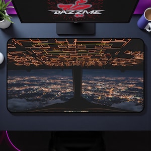 Pilot Cockpit Desk Mat, Airplane Cockpit Mousepad, Aviation Desk Mat, Pilot Gift, Flight Simulator Mouse Pad, Aviation Enthusiast Desk Setup