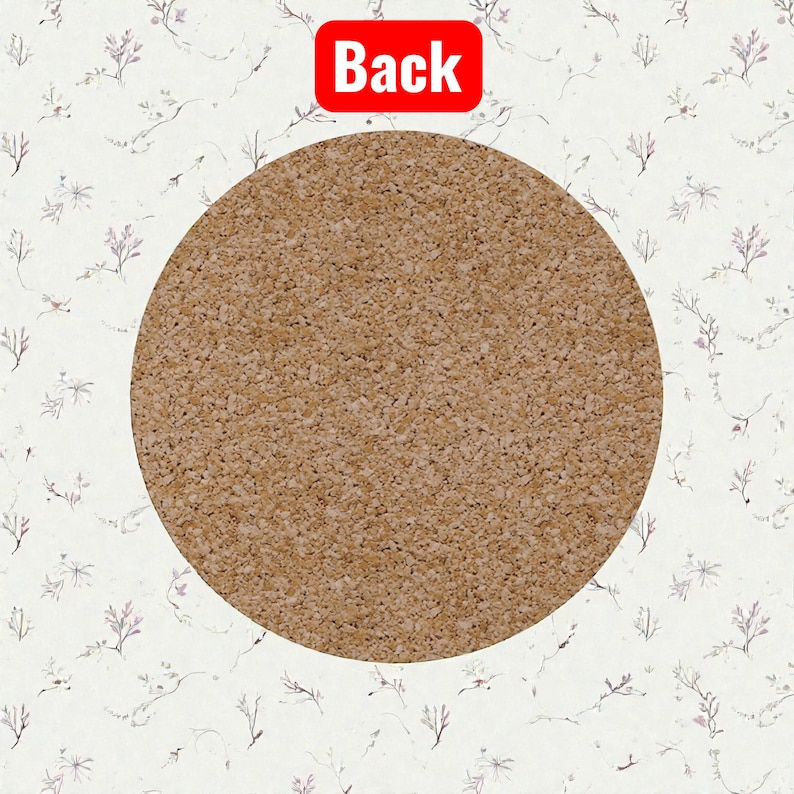 Studio Ghibli Inspired Cork-Back Coaster | Totoro & Spirited Away Art Drink Coaster | Set A image 20