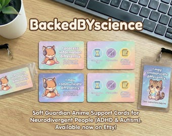 Anime Support Karte | ADHD Autismus Kommunikationshilfe (Digitaler Download)