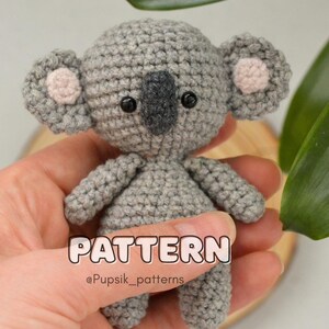 Crochet Koala Pattern, Tiny Amigurumi Toy (PDF)