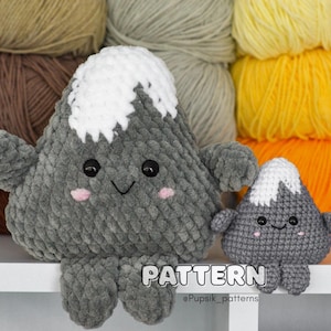 Crochet Mountain Amigurumi Pattern, Easy Plush Toy (PDF Pattern)