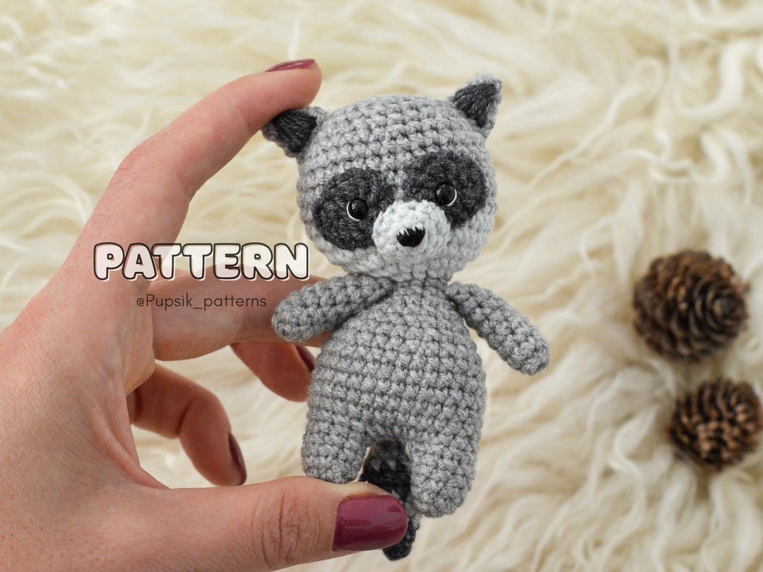 English CROCHET Raccoon PATTERN Handmade Raccoon Wild Animal Easy ...