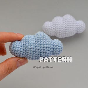 English CROCHET Cloud Pattern No SEW pattern Easy amigurumi PDF Diy digital tutorial Amigurumi cloud toy