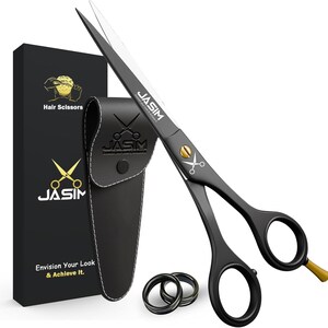 BeautyTrack Left Handed Hair Scissors - 6.0" Colourful Professional Barber Shears