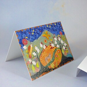 Wise Friends Notecard, with Envelope. Greeting Card, One Folded Premium glossy stationary, blank inside image 4