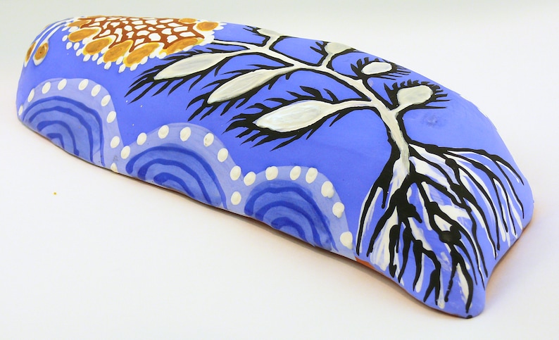 Wall Hanging Organic Tile Decorative Tile Ceramic Art Tile Ceramic Sculpture Hand Made by Cathy Kiffney