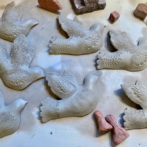 Ceramic Wall Bird, Clay Bird, Ceramic Wall Art, Bird Art, Ceramic Sculpture, Bird Hanging, Hand Made Ceramics by Cathy Kiffney image 8