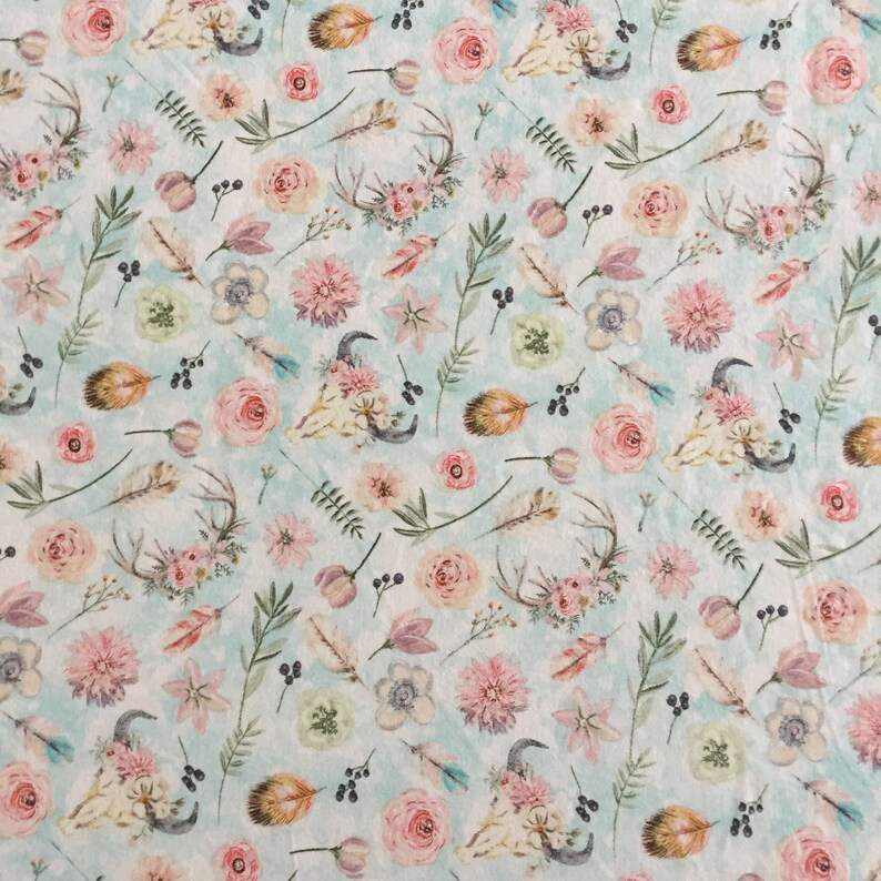 boho chic floral crib bedding