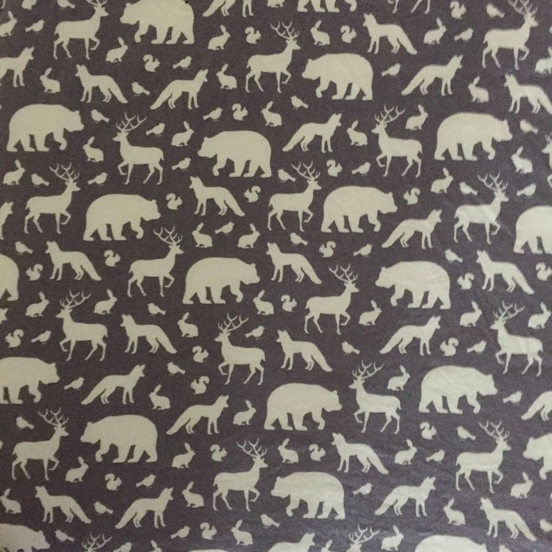 Neutral Pack n Play Nursery Mini Crib Sheet Changing Pad Cover Woodland Animals Crib Sheet Boy Pillowcase Toddler Bedding Baby Gift