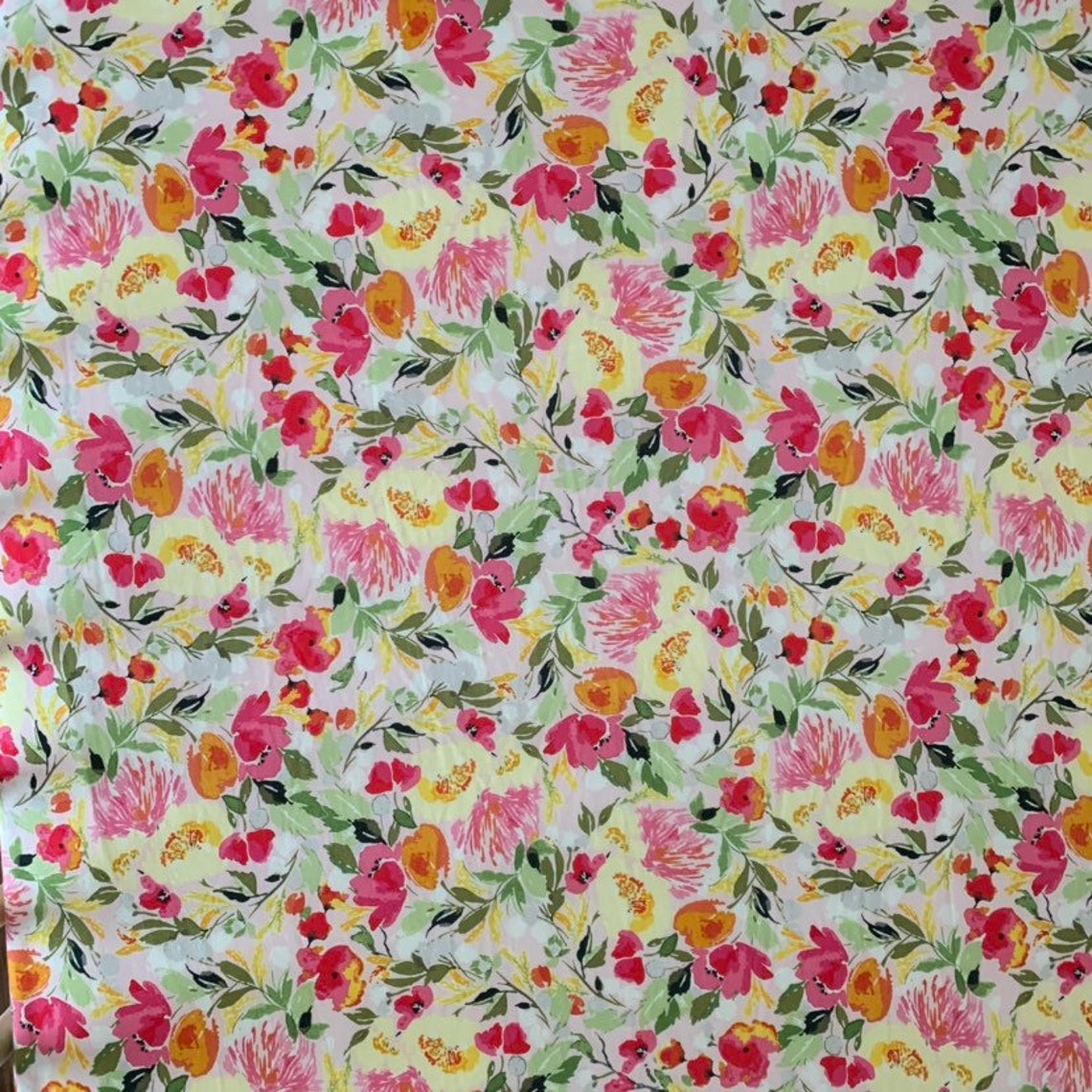 Blush Watercolor Floral Crib Sheet Girl Mini Crib Sheet Etsy