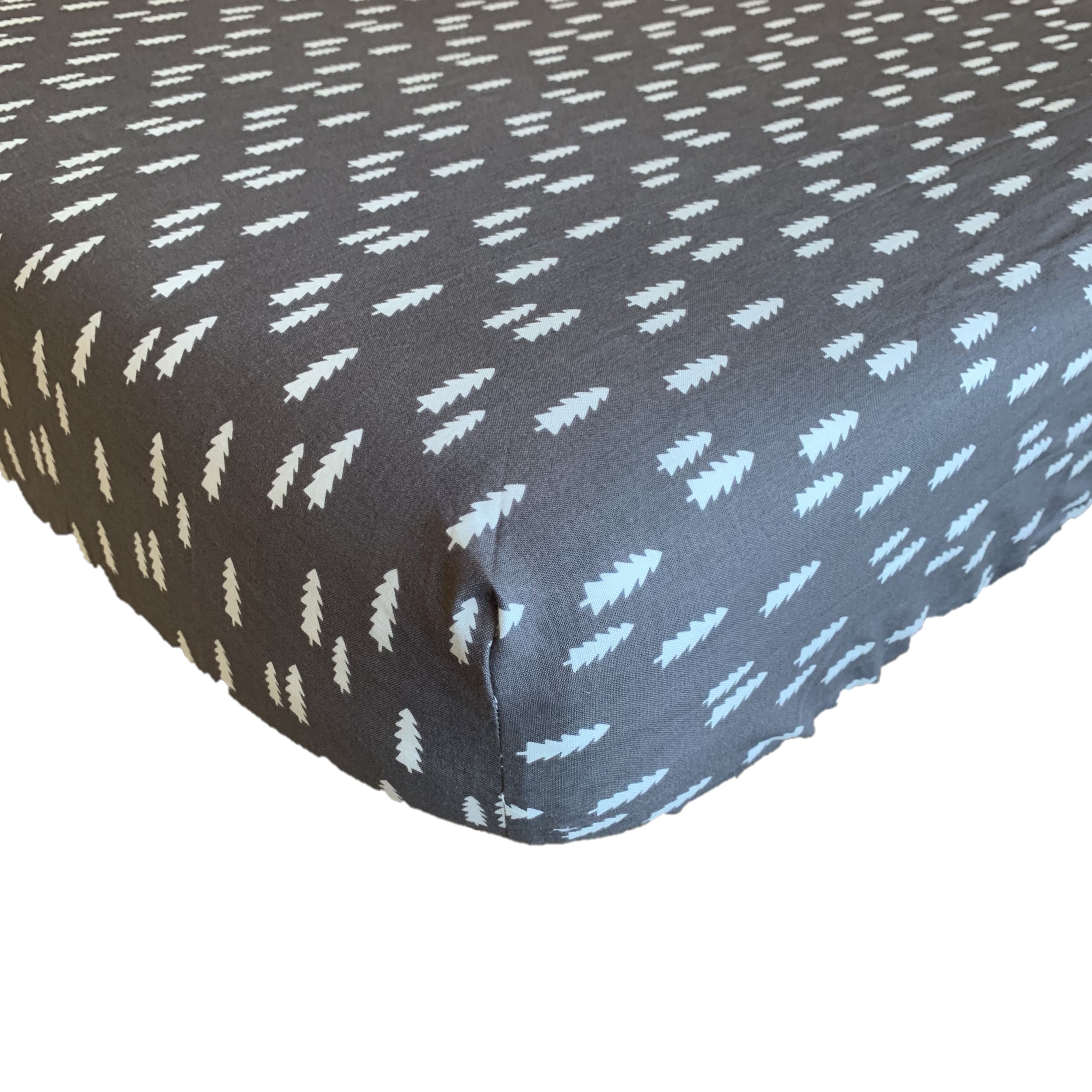 Gray Trees Crib Sheet Mini Crib Sheet Changing Pad Cover Etsy