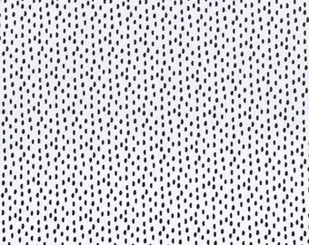 Black & White Dot Cotton Fabric, 100% cotton fabric by the yard, fat quarter, 1/2 yard, quilter's cotton, polka dot, B/W