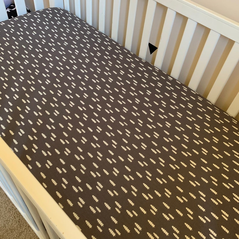 Gray Trees Crib Sheet Mini Crib Sheet Changing Pad Cover Etsy