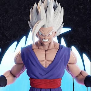 Gohan Beast Dragon Ball – 14K 3D Printed Resin Model Hand Painted or Unpainted | Dragon Ball Super Fan Art Gohan