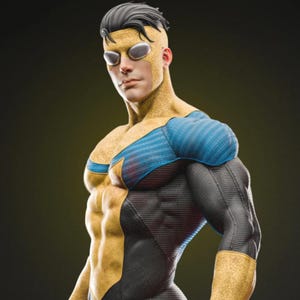 Invincible Action Figure Resin - 14K 3D Printed Resin Model Hand Painted or Unpainted |  Fan Art  Mark Grayson