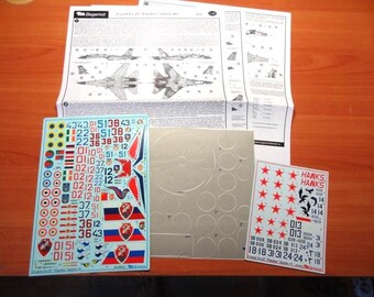1/72 Scale F-22 Su-33 Fighter Jet Aircraft Model Kit With Water Decal – TWPUZZ