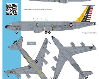 1:144 Decal Boeing KC-135T Stratotanker- CtA Decals 073 - classic silk/screen print decal for aircraft model kits