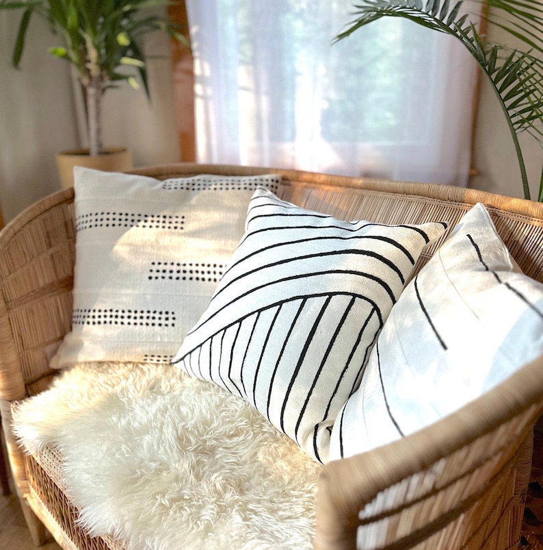 Organic Lines Sadza Pillow - Thumbnail 4