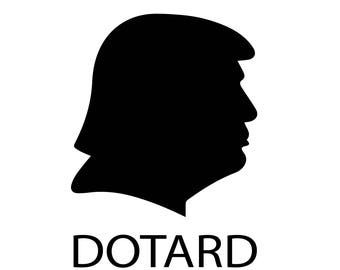 Donald Trump Dotard In Chief Vinyl Decal/Sticker
