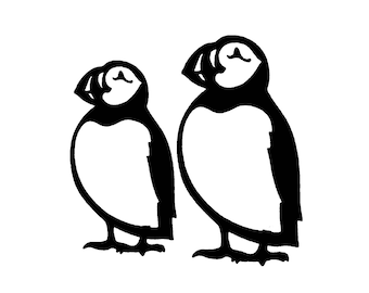 A Pair Of Puffins Vinyl Sticker/Decal