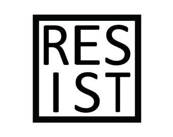 RESIST Box Vinyl Sticker/Decal