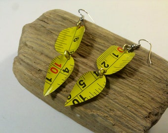 Tape Measure Earrings