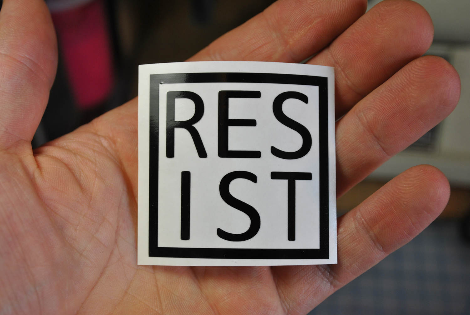 RESIST Box Vinyl Sticker/decal - Etsy