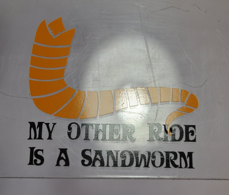 My Other Ride Is A Sandworm Dune Vinyl Sticker/Decal image 5