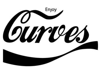 Enjoy Curves Vinyl Sticker/Decal