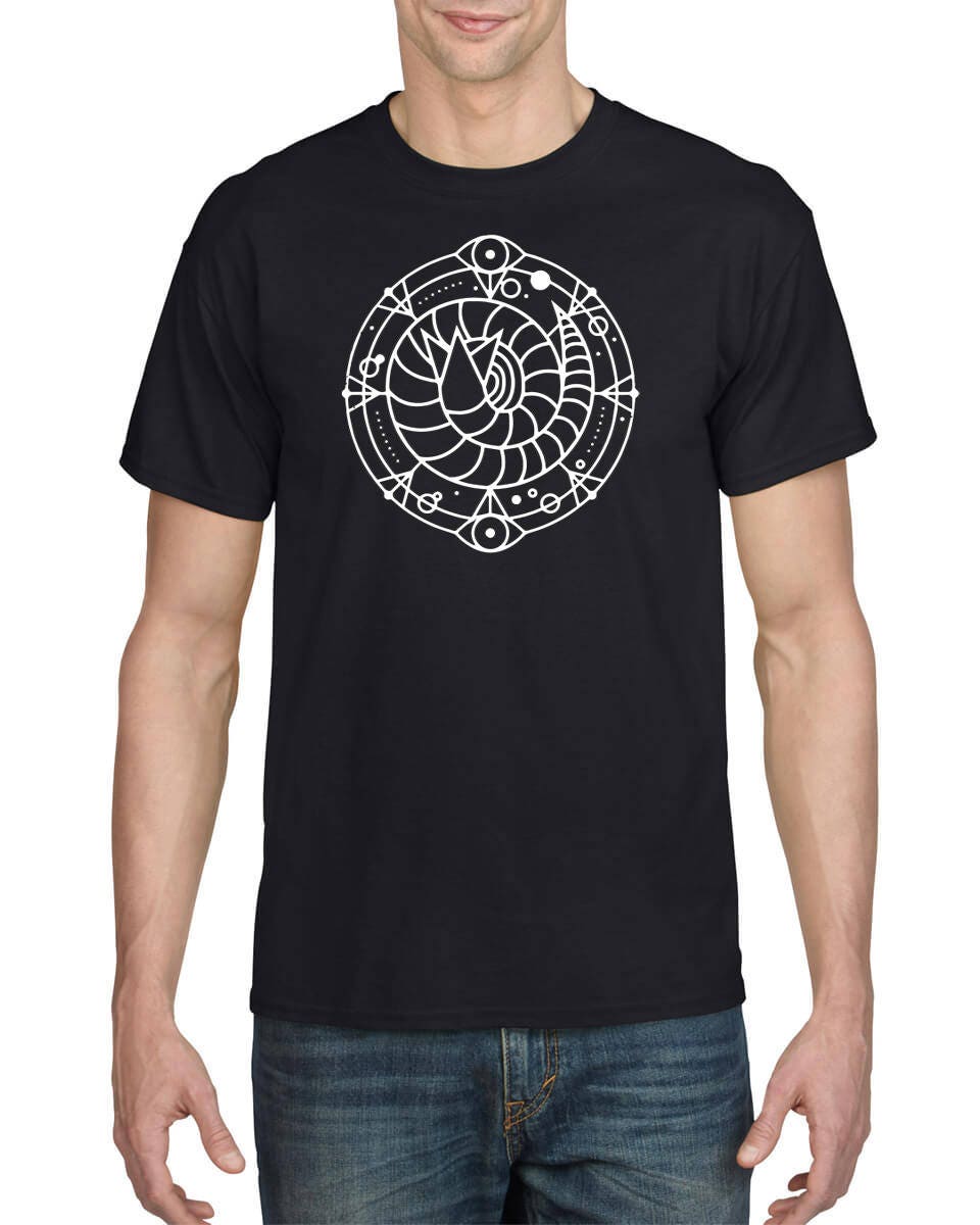 Dune Cosmic Sand Worm Black T-shirt | Etsy