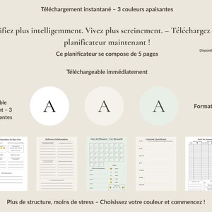 Planner de Bien-Être | PDF imprimable | Gratitude et Sommeil | Version Française