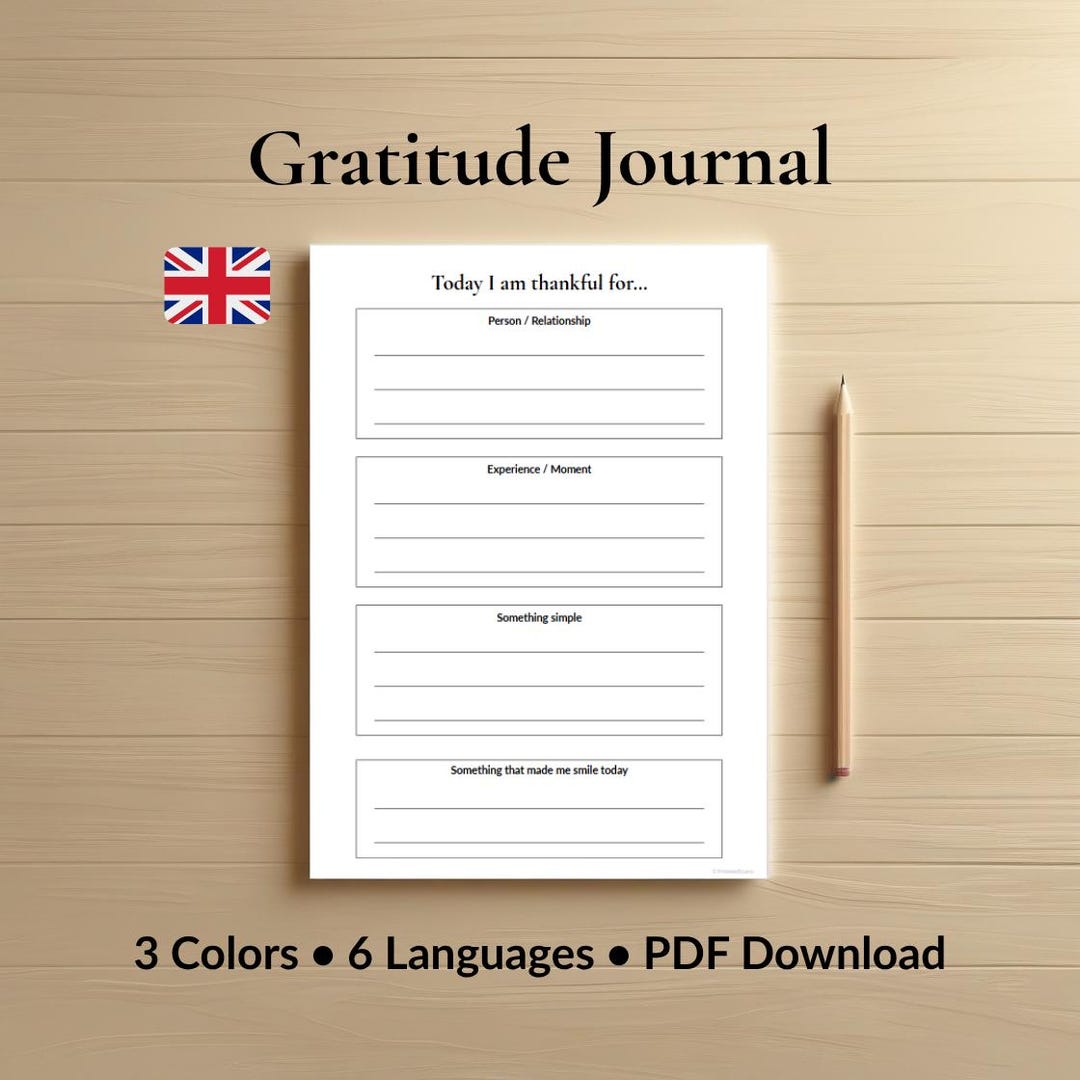 Positivity Journal.pdf Gratitude Journal Printable – for More Calm and Positivity • A4 PDF • 3 ...