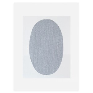 Minimal original art, screenprint in grey, cream, white on fabriano by Emma Lawrenson