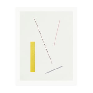 Japandi Art - Abstract Shapes - Large Minimal Print - Original Handmade Screenprint - Emma Lawrenson