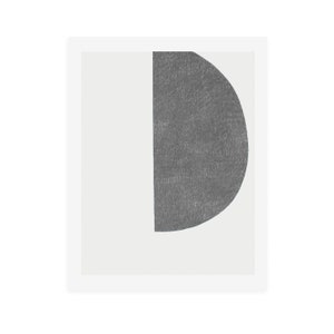 Abstract Handmade Print / Large Bold Print / Minimal Abstract Print / Grey Art / Bauhaus / Silkscreen Print / Emma Lawrenson