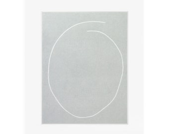 light grey contemporary minimal art, handmade screenprint on fabriano by Emma Lawrenson