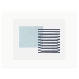 Mid Century Modern, geometric original screenprint, handmade minimal abstract art by Emma Lawrenson