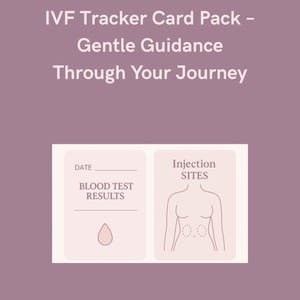 IVF Tracker Card Pack – Gentle Guidance Through Your Journey