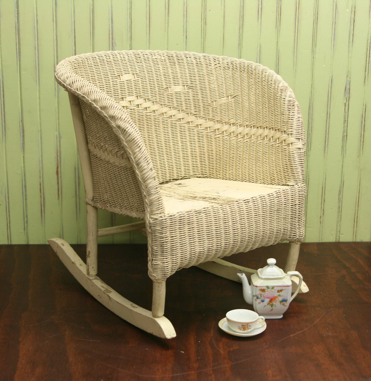 Child's Wicker Rocking Chair Etsy