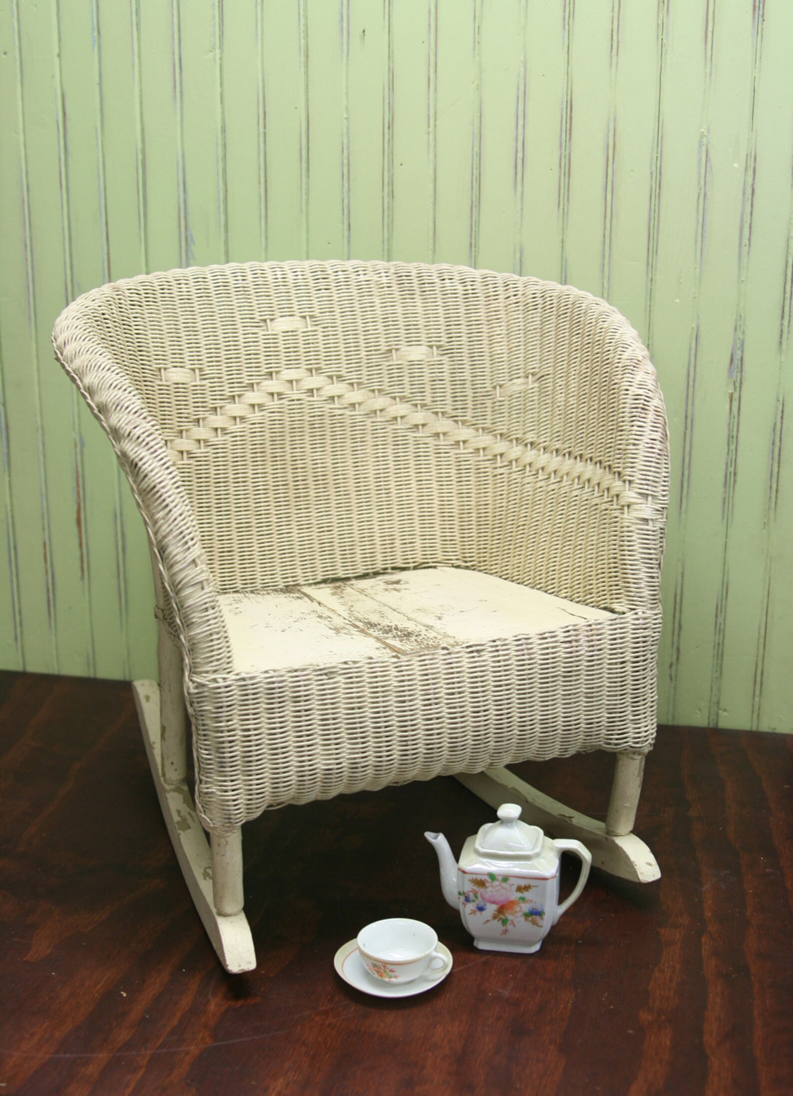 Child's Wicker Rocking Chair Etsy